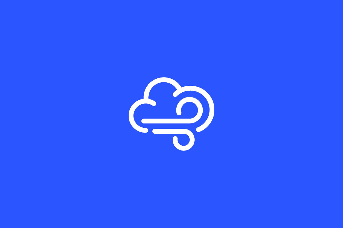 Minimal Wind Cloud Logo Design preview 3