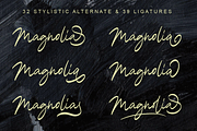 Magnolia Calligraphy Font, a Script Font by Megi Satyo Widodo (Thumbnail 2 of 15)