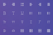 Text and Email Thin Line Icons, an Outline Icon by FlatLineIcons (Thumbnail 3 of 4)