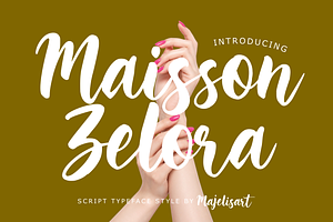 Maisson Zelora - Script font
