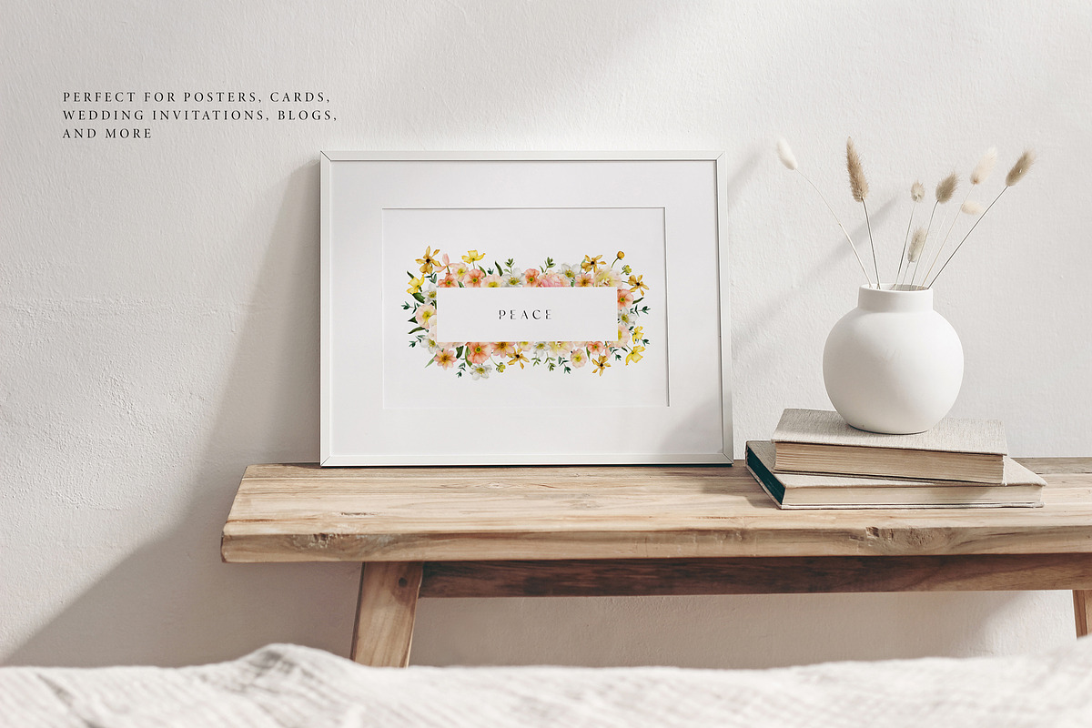 Flower Garden watercolor collection, a Decorative Illustration by Diana Askarova Art (Photo 4 of 11)