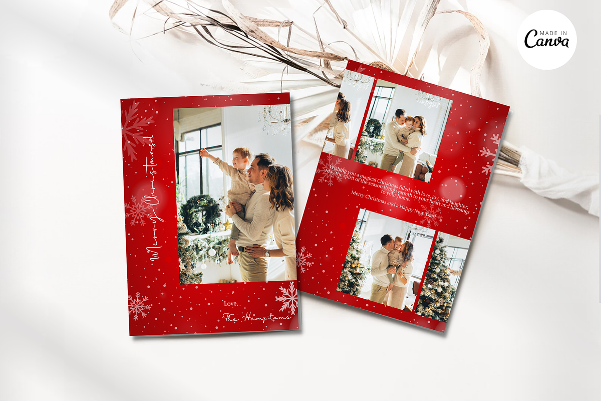 DIY Photo Collage Christmas Card-C1, a Card Template by ReneeW1 (Photo 4 of 6)