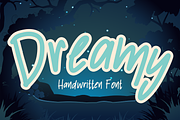 Dreamy is a cute handwritten font, a Handwritten Font by Brown Cupple (Thumbnail 1 of 5)