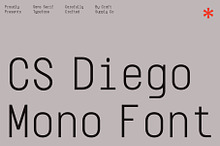 CS Diego Mono – Sans Serif Typeface