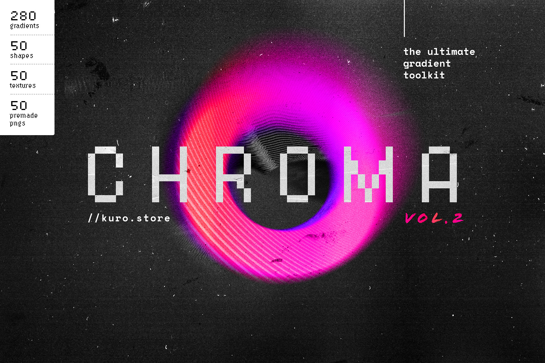 Chroma Grainy Gradient Textures Vol2, a Texture Graphic by kuro