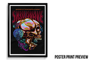 Skullwave Part 7 T-Shirt Design, an Illustration by badsyxn (Thumbnail 3 of 4)