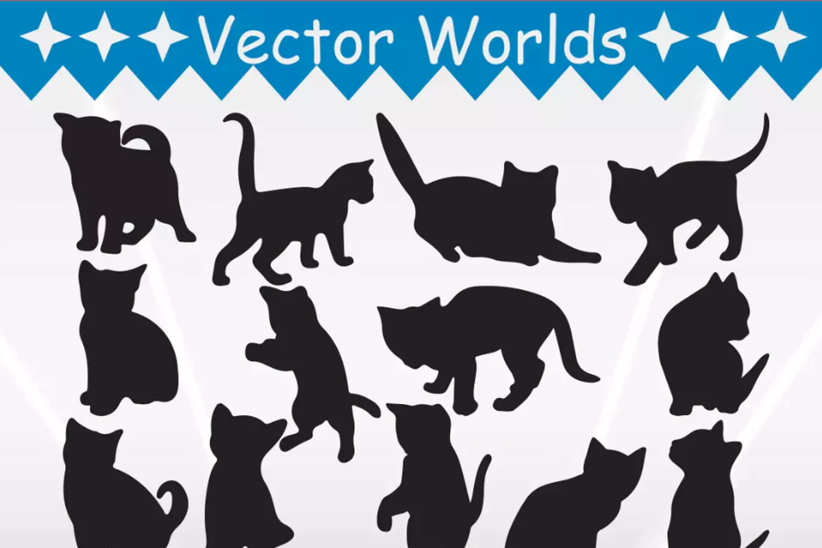 Kitten Svg, Animal, Cat Svg, an Object Graphic by VectorWorlds (Photo 3 of 3)