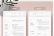 Resume Template & Cover Letter, a Resume Template by DemeDesign (Thumbnail 2 of 7)