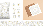Festive Christmas Seamless Pattern, a Pattern Graphic by VasilkovS (Thumbnail 2 of 7)