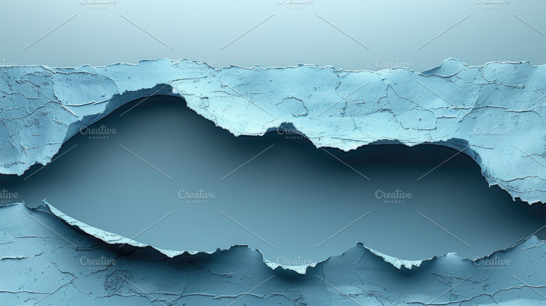 Torn Blue Paper Texture With Clean Horizontal Copy Space, a Background Photo by José Manuel Gelpi
