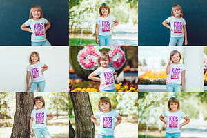 Kids T-Shirt Mock-Up's Mega Bundle