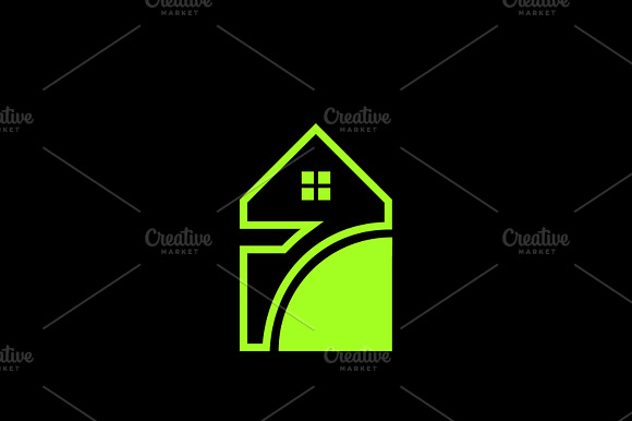 House icon logo. Home real estate preview 2
