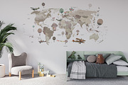 Wallpaper mockup | Boy's room mockup, a Household Mockup by Hunny Badger (Thumbnail 2 of 6)