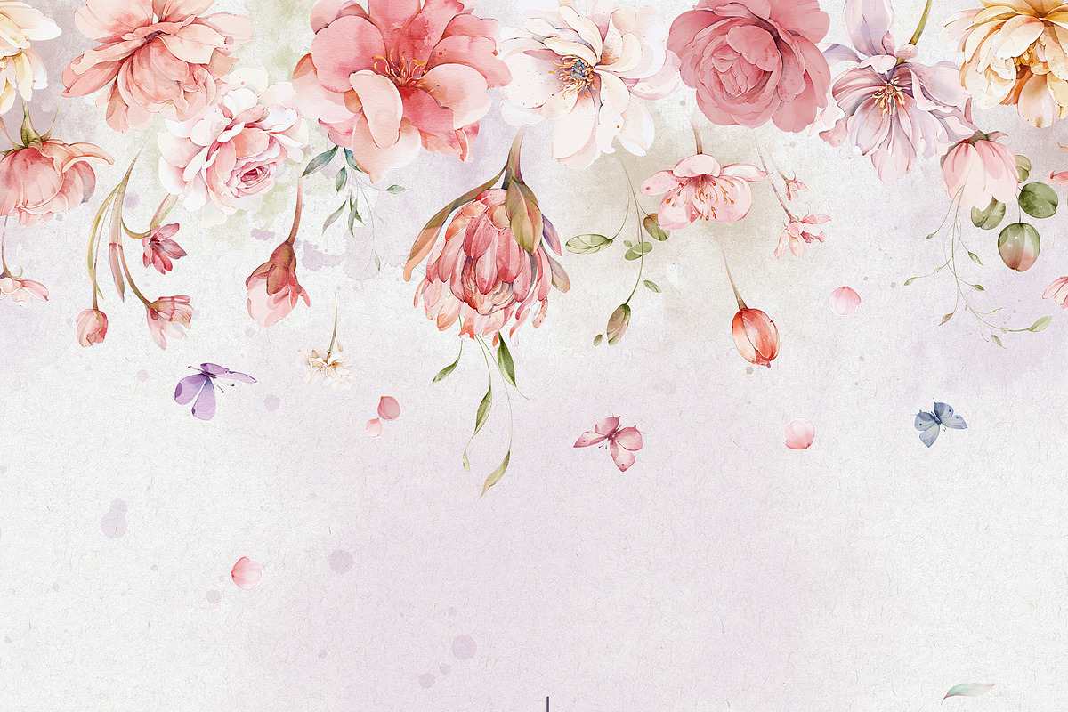 Watercolor Blush Flowers, a Decorative Illustration by Damian Roh (Photo 14 of 15)