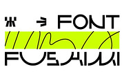SK Fushimi — Experimental Tech Font, a Font by Shriftovik Type Foundry (Thumbnail 1 of 9)