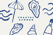 Coastal Icons & Hand Drawn Frames, an Object Graphic by Laras Wonderland (Thumbnail 16 of 16)