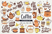 Coffee and tea isolated cliparts, an Object Illustration by insemar (Thumbnail 1 of 4)