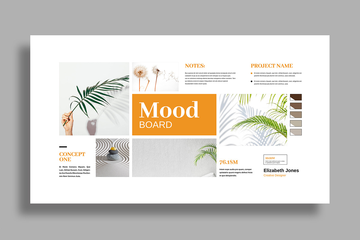 Clean Moodboard Layout Template preview 2