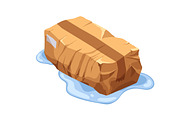 Damaged cardboard boxes set, an Object Illustration by Good Studio (Thumbnail 6 of 9)