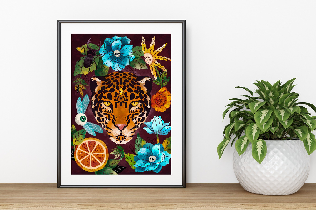 Wild cats - two posters, a Decorative Illustration by SvetaDraws (Photo 2 of 5)