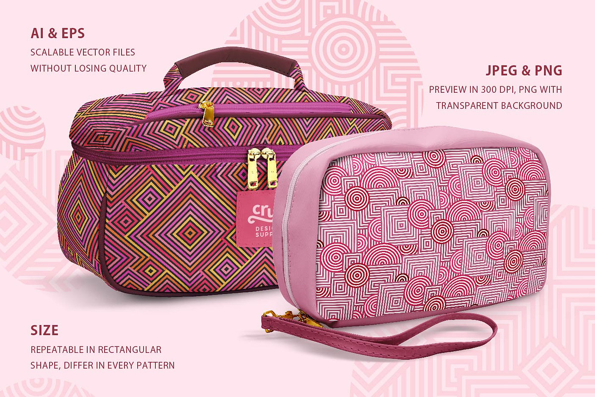 Retro Geo 03, a Pattern Graphic by Crystal Line (Photo 2 of 7)