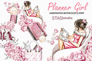 Chic Fashion Watercolor Clipart, a Decorative Illustration by STASIstudio (Thumbnail 1 of 3)