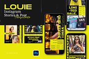 Fashion Instagram Template - Louie, a Social Media Template by Gibcreat (Thumbnail 1 of 4)