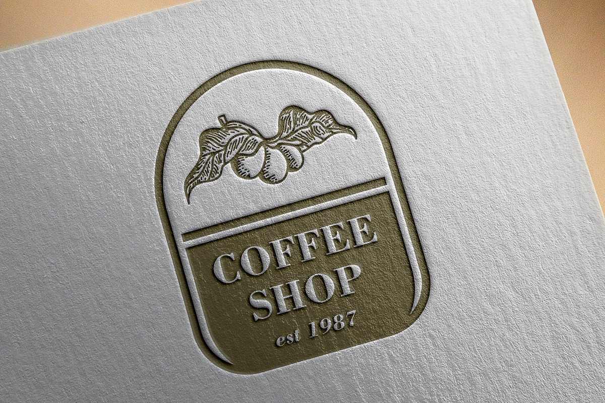 12 Vintage Coffee Logos & Badge, a Branding & Logo Template by Intijaya Studio (Photo 8 of 9)