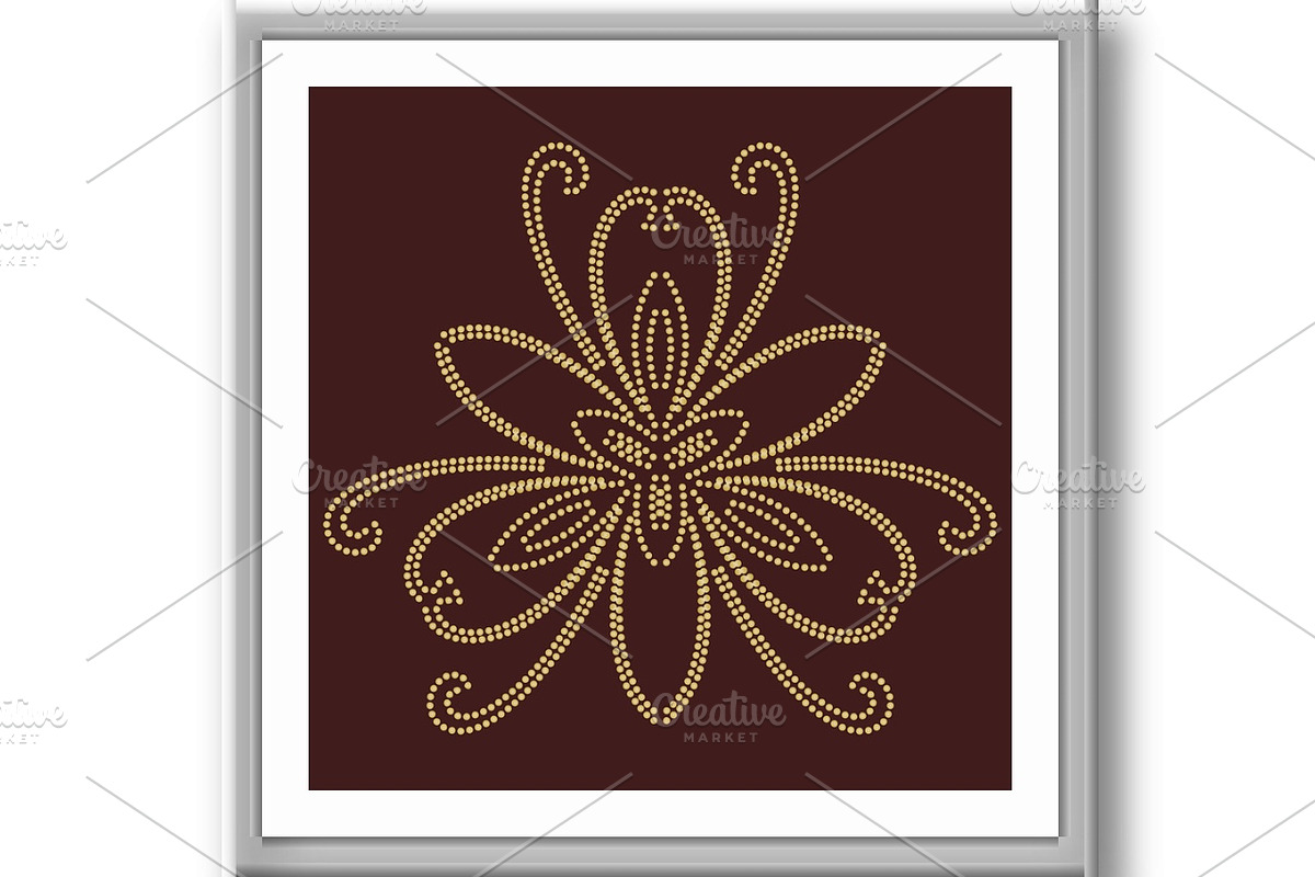 Floral Vector Abstract Pattern, a Decorative Illustration by FineArtStudio (Photo 3 of 3)