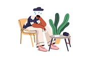 People with creative burnout concept, a Person Illustration by PaperTrident (Thumbnail 6 of 6)