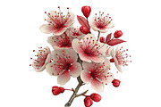Whimsical Spring flower clipart, an Illustration by Designworld (Thumbnail 5 of 5)