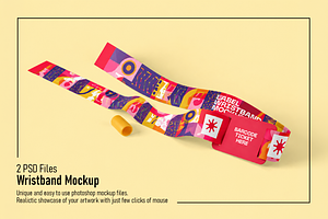 Wristband Mockup, an Advertising Mockup by Custom.scene