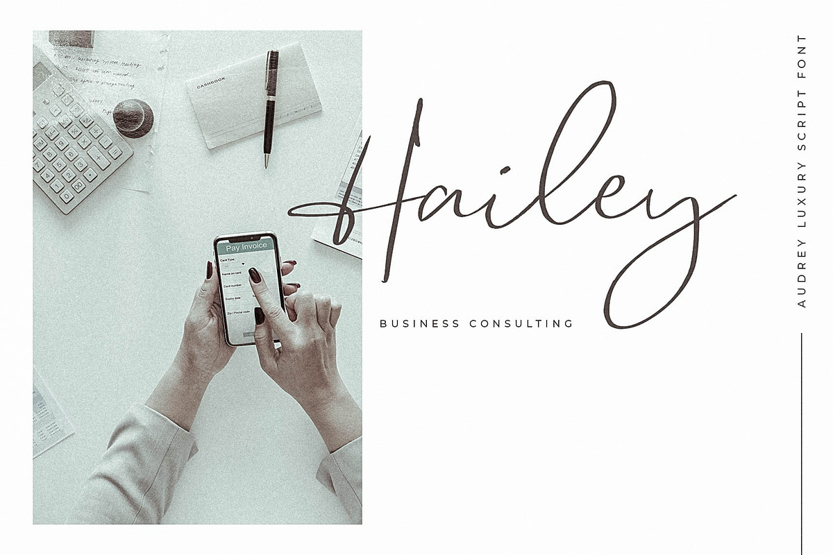 Audrey | Luxury Script Font, a Script Font by Awanstudio (Photo 7 of 10)
