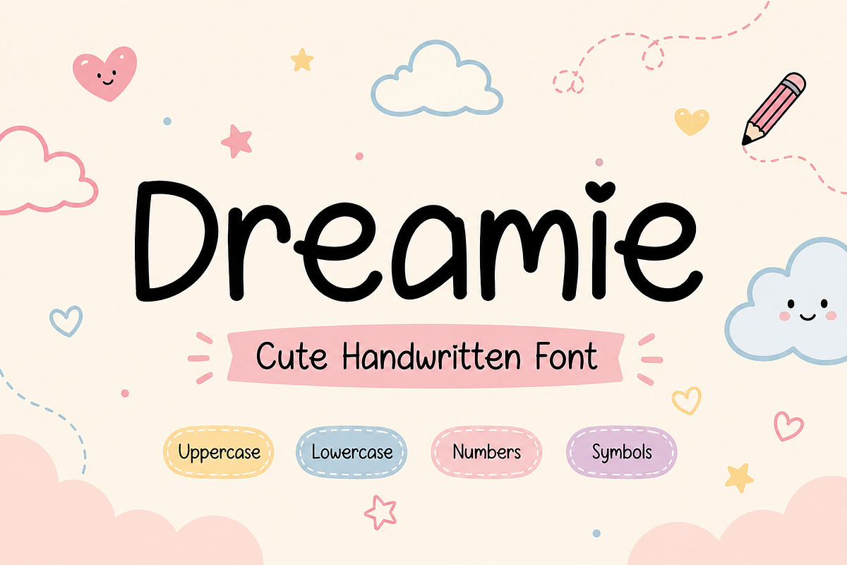 Dreamie, a Handwritten Font by Wow Magic (Photo 1 of 6)