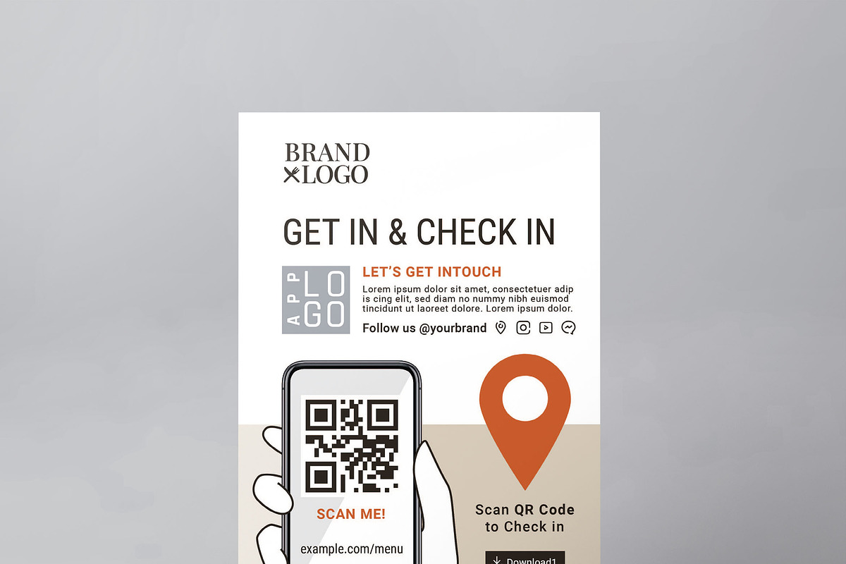 QR Code Flyer Templates Vol.8, a Flyer Template by BrandPacks