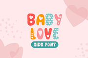 Baby love - kids font, a Font by arausidp (Thumbnail 1 of 8)