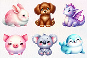 Squishmallow Animals Clipart PNG, an Illustration by Dream Creation (Thumbnail 2 of 7)