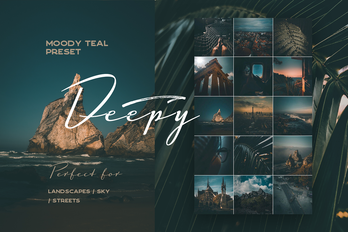 Deepy Moody Teal Lightroom preset