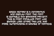 Greek Reford - Unique Typeface Font, a Sans Serif Font by QR Design Studio (Thumbnail 5 of 7)