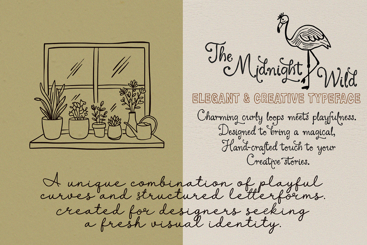 The Midnight Wild Font Duo, a Handwritten Font by MaxArt Foundry (Photo 2 of 9)