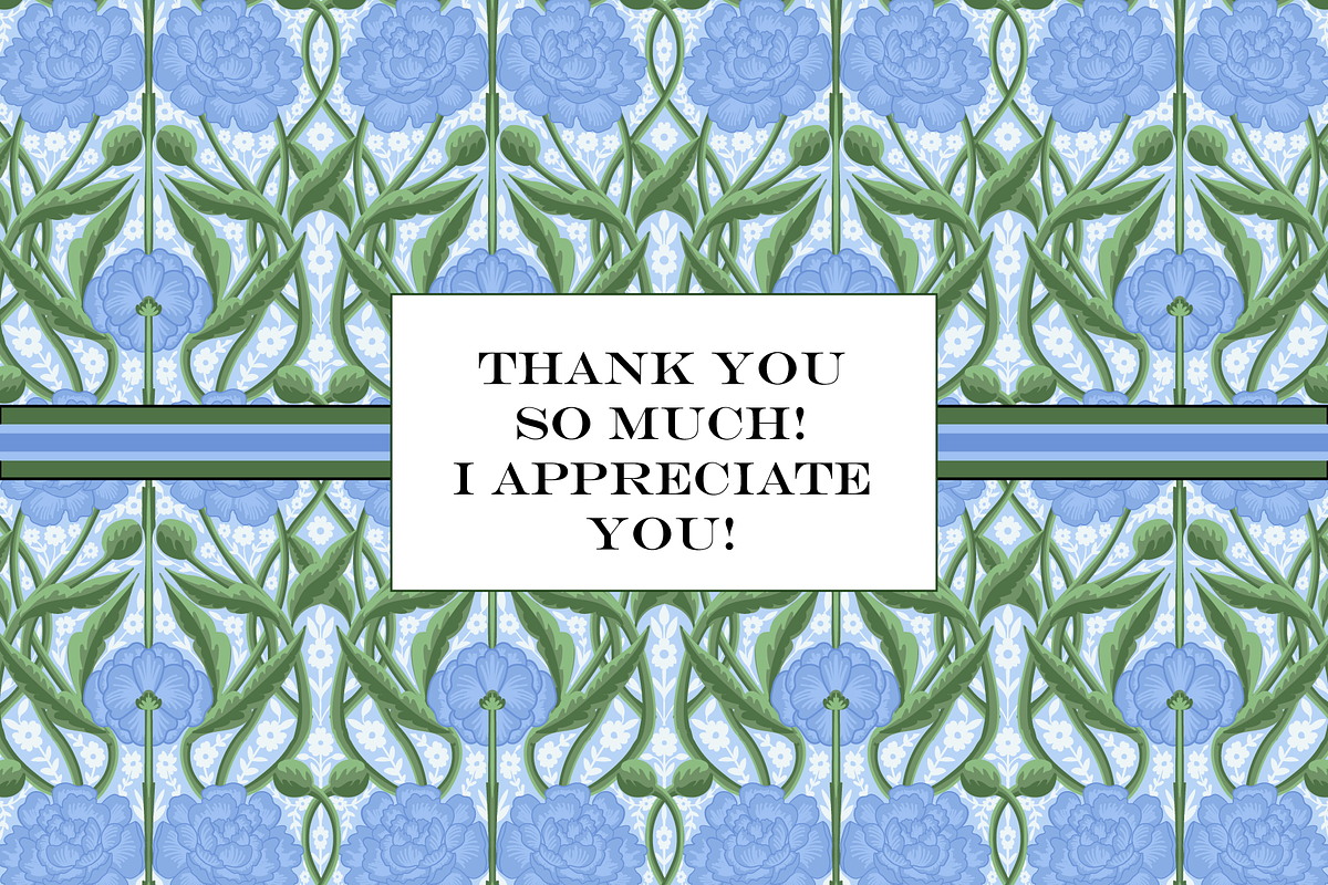 William Morris Blue & Green Patterns, a Pattern Graphic by RachelStudio (Photo 10 of 10)