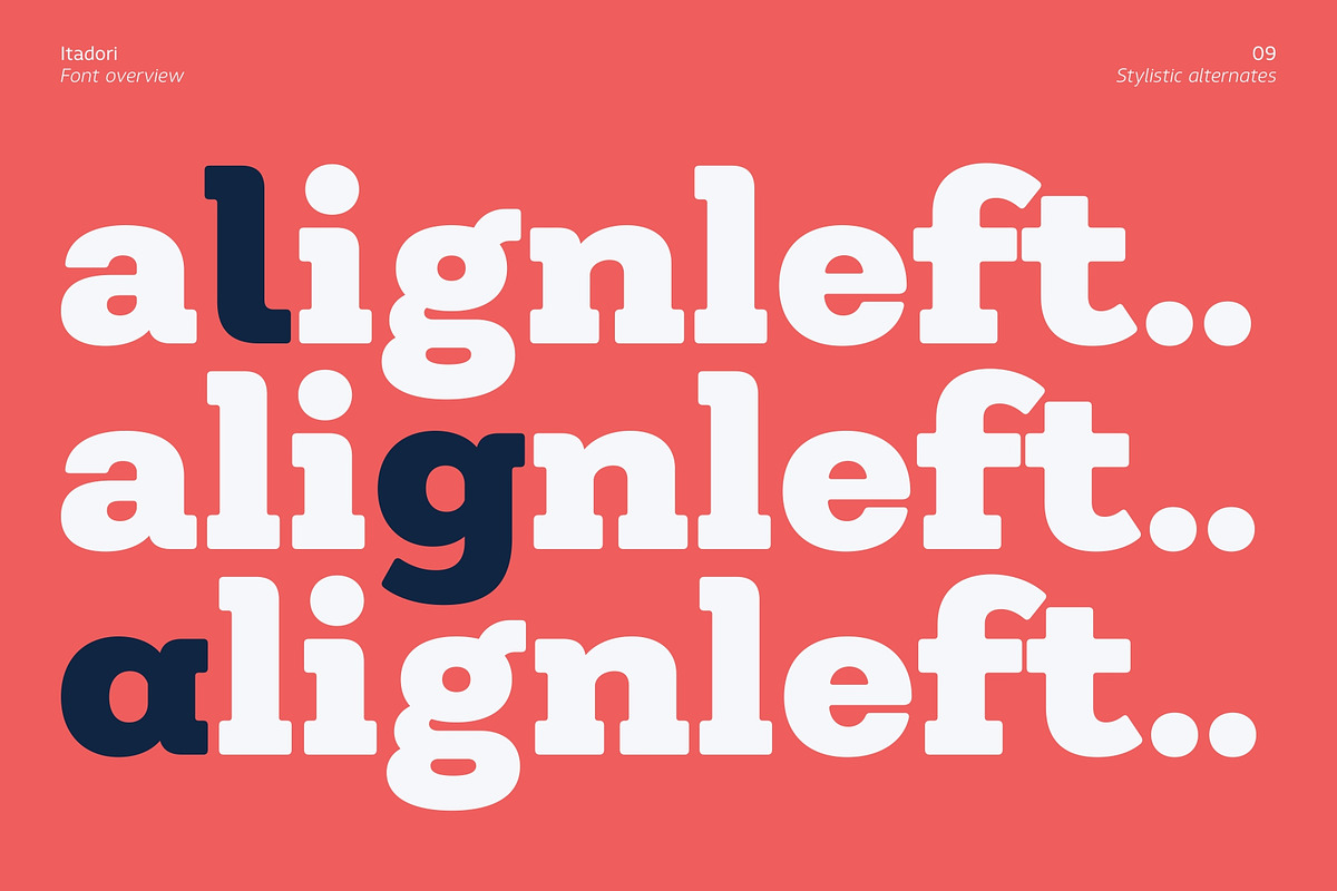 Itadori, a Slab Serif Font by Zafara Studios (Photo 9 of 12)