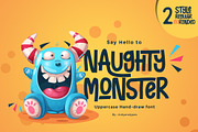Naughty Monster, a Font by Ardyanatypes (Thumbnail 1 of 6)
