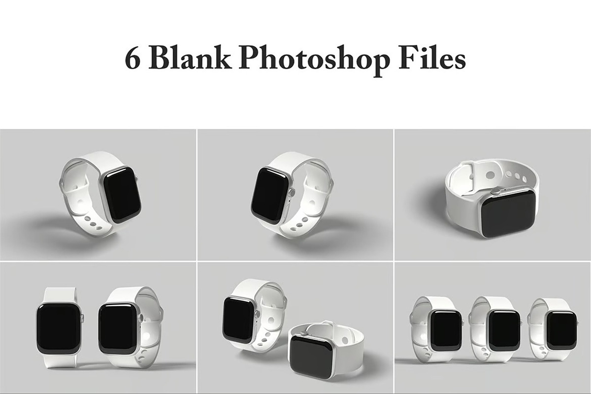 Smart Watch Mockup, a Wearable Device Mockup by Hubzway (Photo 5 of 9)