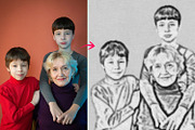 Realistic Pencil Sketch Photoshop, an Action Add-On by MRI STUDIO (Thumbnail 5 of 17)