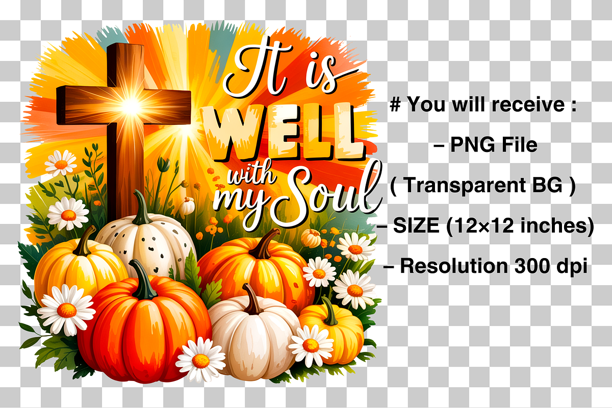 It Is Well With My Soul PNG, a Graphic by Clipart Bloom (Photo 2 of 2)