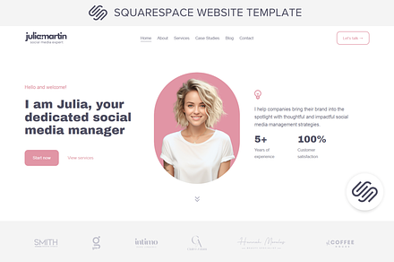 Squarespace Template Social Media, a Squarespace Template by vectorocean