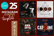 Canva instagram Coffee Template, a Social Media Template by illycreative (Thumbnail 1 of 5)