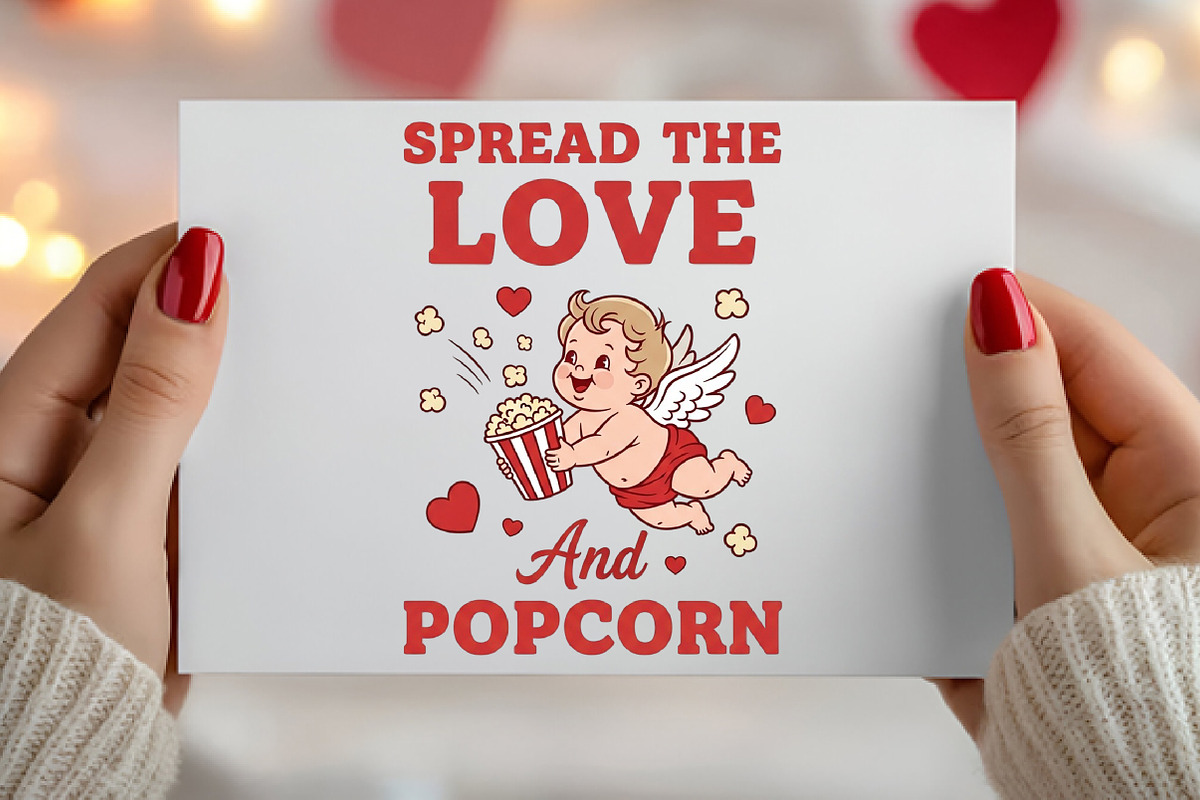 Valentine's Day Png Cupid Popcorn, an Illustration by Canvas Craft (Photo 4 of 7)