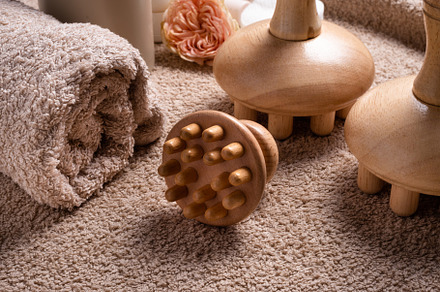 Wood Therapy Massage Tools, Maderoterapia, Manual Mushroom Massa